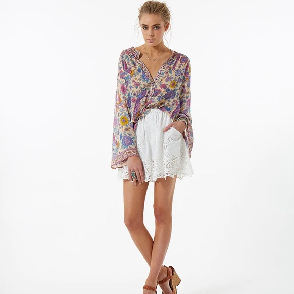 Spell & The Gypsy Collective Lovebird Blouse Size Small - Picture 3 of 8